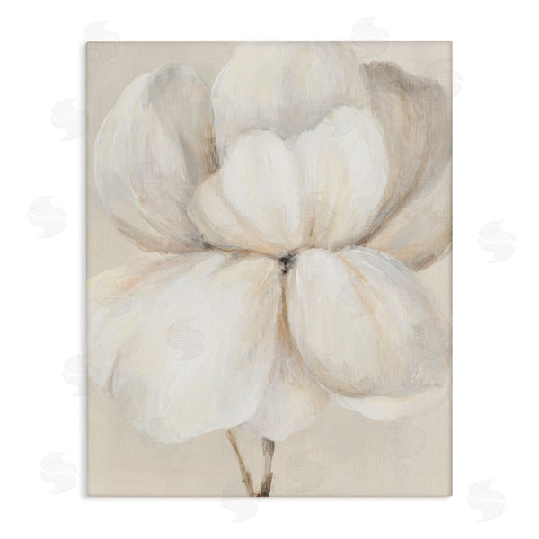 stupell industries Lanie Loreth | Puffy White Flower Traditional Floral Petal Painting Wall Art