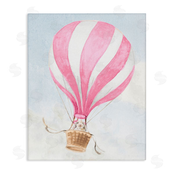 stupell industries Lanie Loreth | Rabbit in Pink Balloon Wall Art
