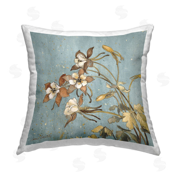 stupell industries Lanie Loreth | Rustic Blooming Buds Printed Throw Pillow