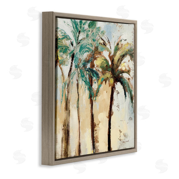 Stupell Industries Lanie Loreth | Rustic Brushed Palm Trees