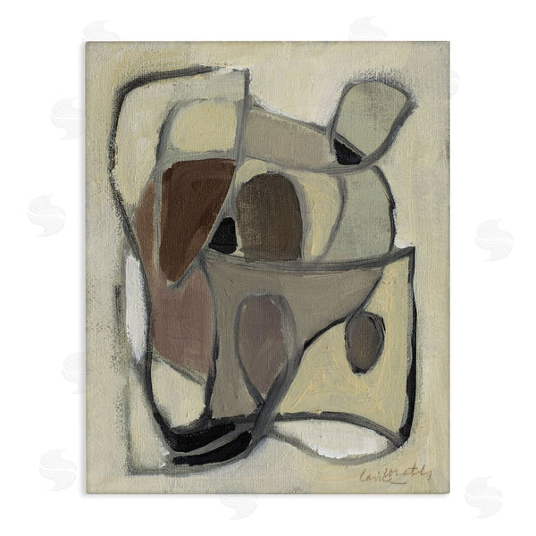 stupell industries Lanie Loreth | Rustic Curved Shapes Abstract