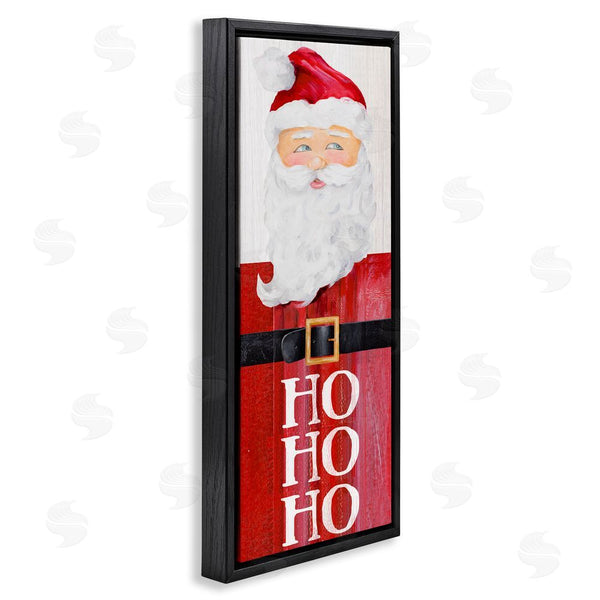 Stupell Industries Lanie Loreth | Santa Clause Rustic Red Suit Charming Christmas Wall Art