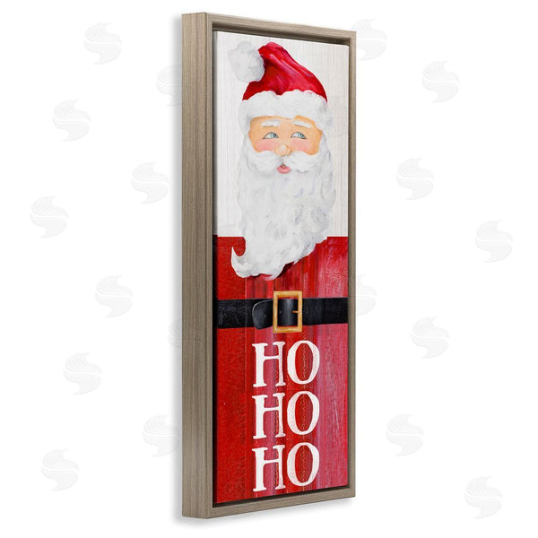Stupell Industries Lanie Loreth | Santa Clause Rustic Red Suit Charming Christmas Wall Art