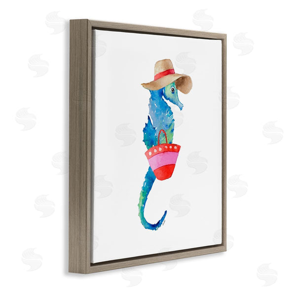 Stupell Industries Lanie Loreth | Seahorse In Beach Hat