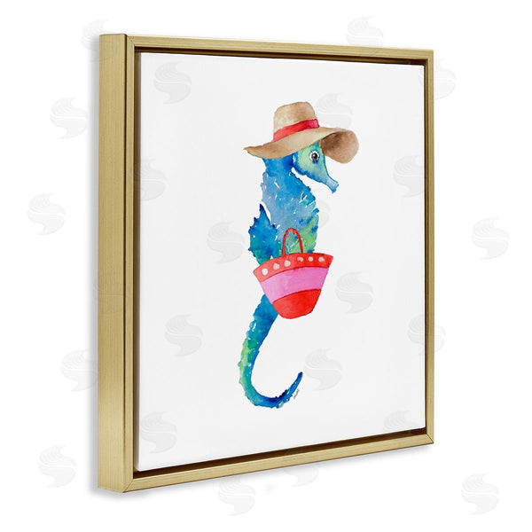 Stupell Industries Lanie Loreth | Seahorse In Beach Hat