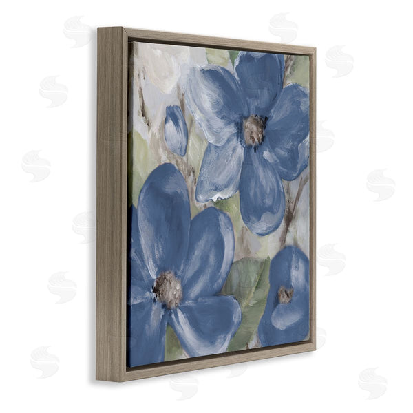 Stupell Industries Lanie Loreth | Silently Blue Bloom