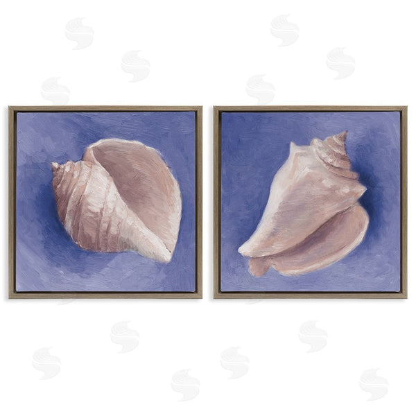 Stupell Industries Lanie Loreth | Simple Classic Seashell Conch Still Life Wall Art