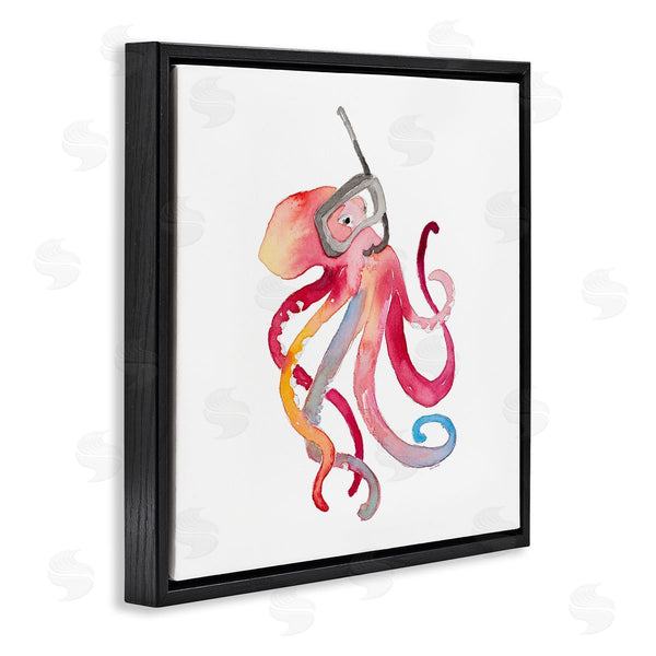 Stupell Industries Lanie Loreth | Snorkel Mask Octopus