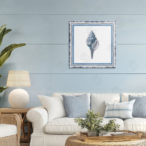 Stupell Industries Lanie Loreth | Soft Blue Conch Shell Wall Art