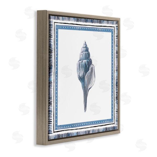 Stupell Industries Lanie Loreth | Soft Blue Conch Shell Wall Art