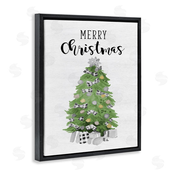 Stupell Industries Lanie Loreth | Soft Green Fir Tree Merry Christmas