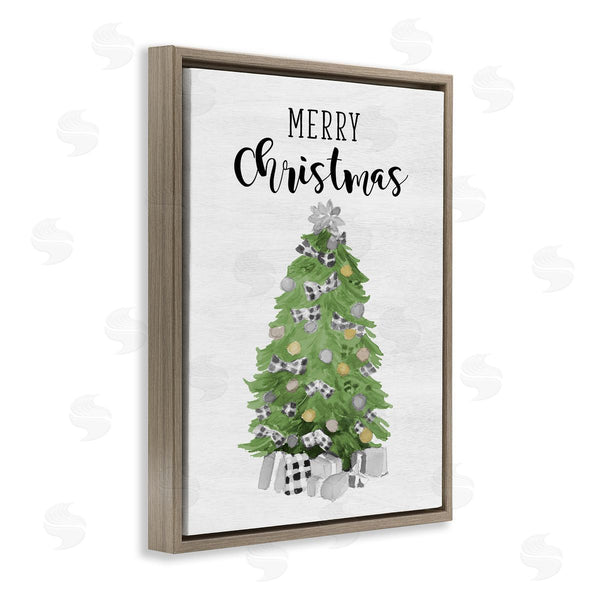 Stupell Industries Lanie Loreth | Soft Green Fir Tree Merry Christmas