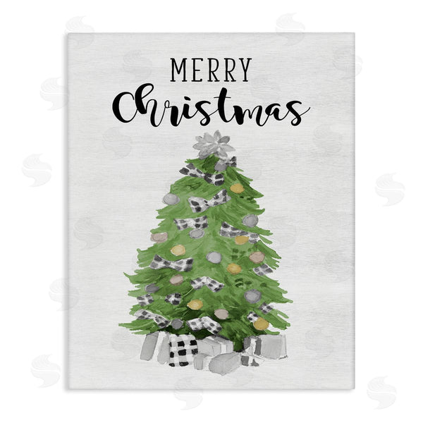 stupell industries Lanie Loreth | Soft Green Fir Tree Merry Christmas