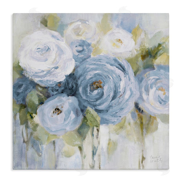 stupell industries Lanie Loreth | Softly Blooming In Blues Wall Art