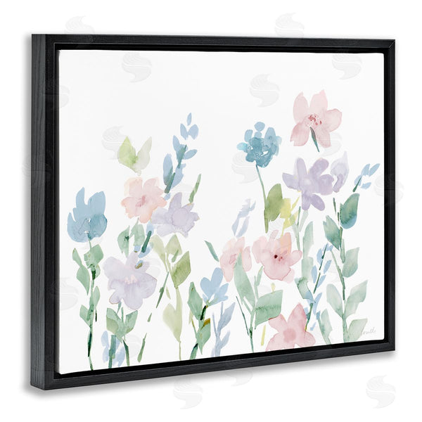Stupell Industries Lanie Loreth | Spring Meadow Florals Soft Pink Purple Watercolor Flowers Wall Art