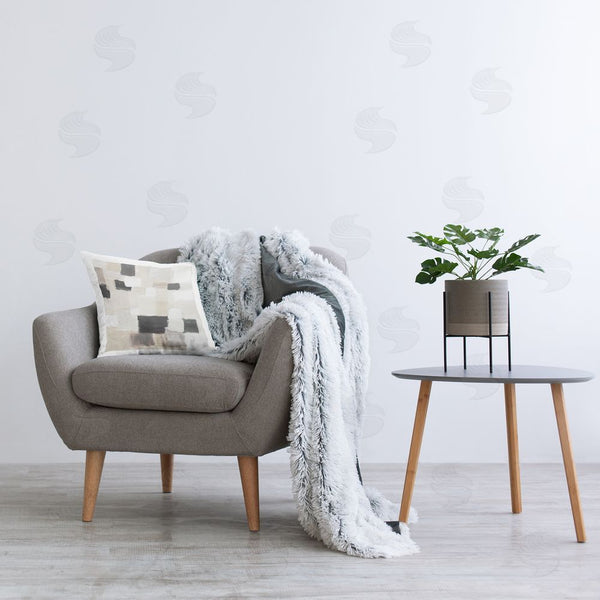 Stupell Industries Lanie Loreth | Subtle Asymmetrical Squares Printed Throw Pillow