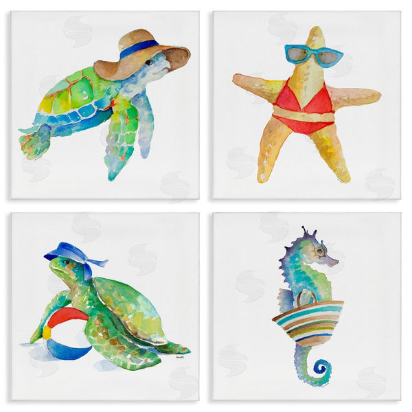 stupell industries Lanie Loreth | Summer Beach Creatures Wall Art