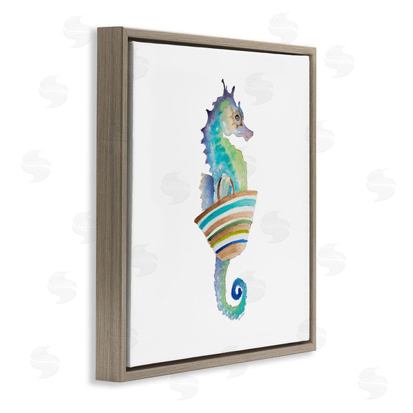 Stupell Industries Lanie Loreth | Summer Ready Seahorse