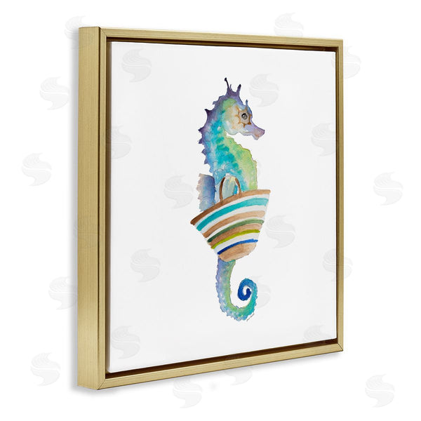 Stupell Industries Lanie Loreth | Summer Ready Seahorse