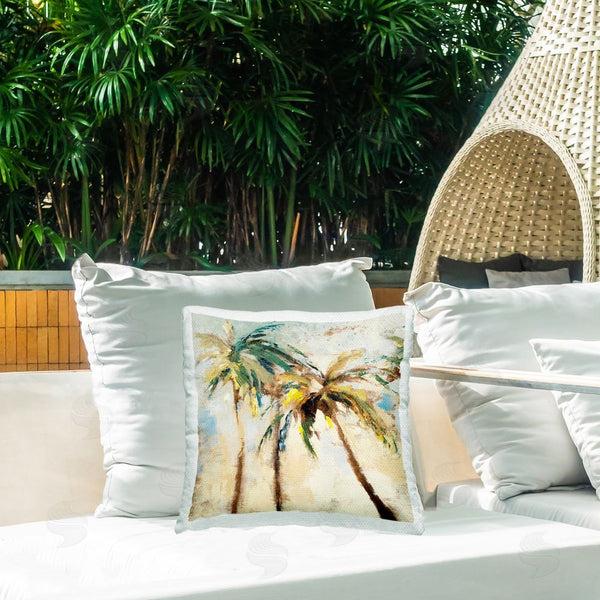 Stupell Industries Lanie Loreth | Tall Palm Trees Abstract Printed Throw Pillow