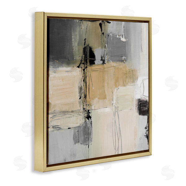 Stupell Industries Lanie Loreth | Tan And Grey Rustic Collage Wall Art