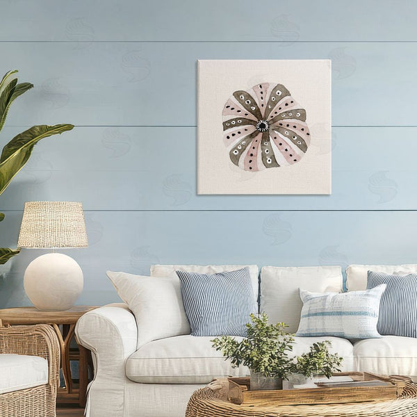 Stupell Industries Lanie Loreth | Taupe Striped Sea Urchin Wall Art