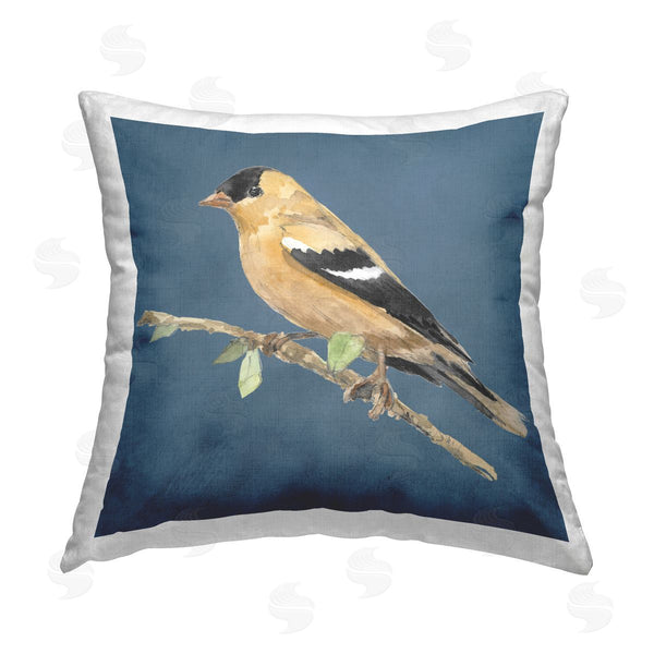 stupell industries Lanie Loreth | Traditional Yellow Bird Printed Throw Pillow
