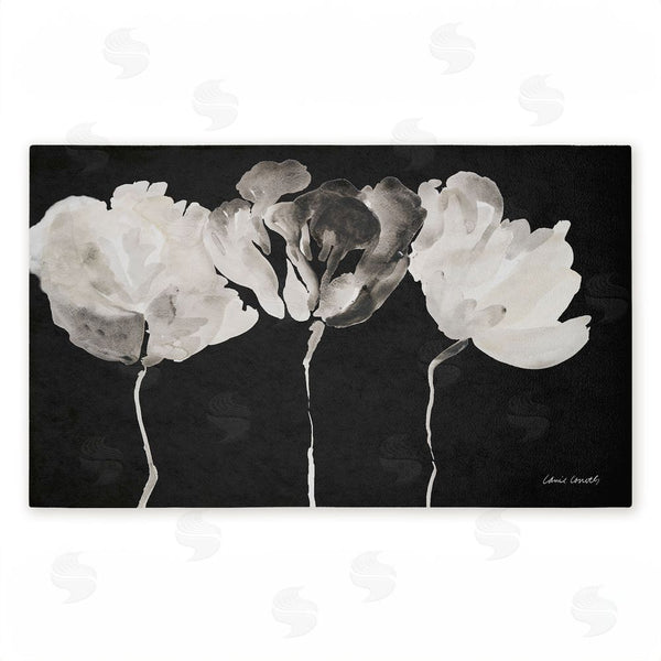 stupell industries Lanie Loreth | Trio in Light on Black Non-Woven Door Mat