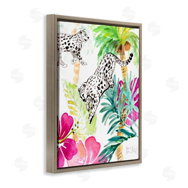 Stupell Industries Lanie Loreth | Tropical Island Cheetahs Wall Art