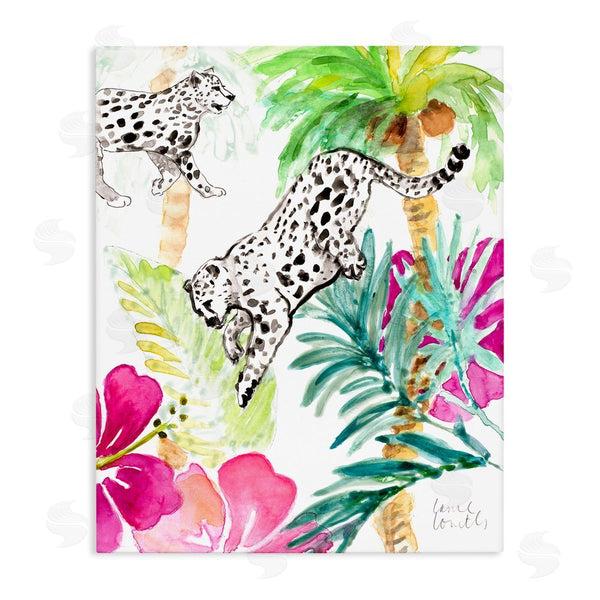 stupell industries Lanie Loreth | Tropical Island Cheetahs Wall Art