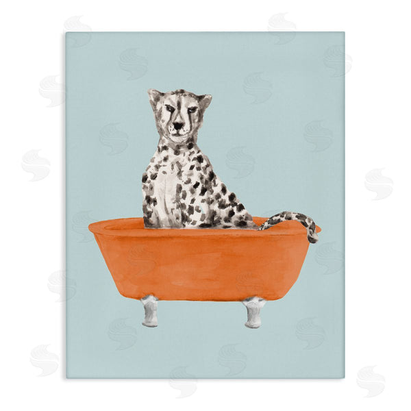 stupell industries Lanie Loreth | Turquoise Cheetah in Tub Wall Art