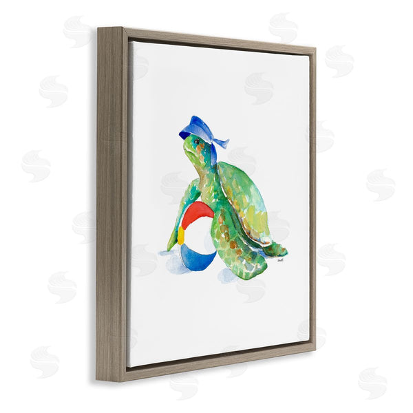 Stupell Industries Lanie Loreth | Turtle And Beach Ball