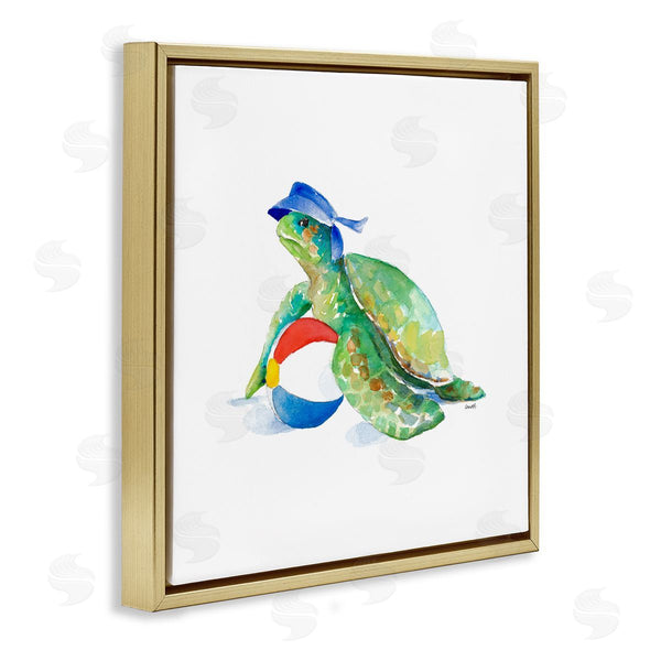 Stupell Industries Lanie Loreth | Turtle And Beach Ball