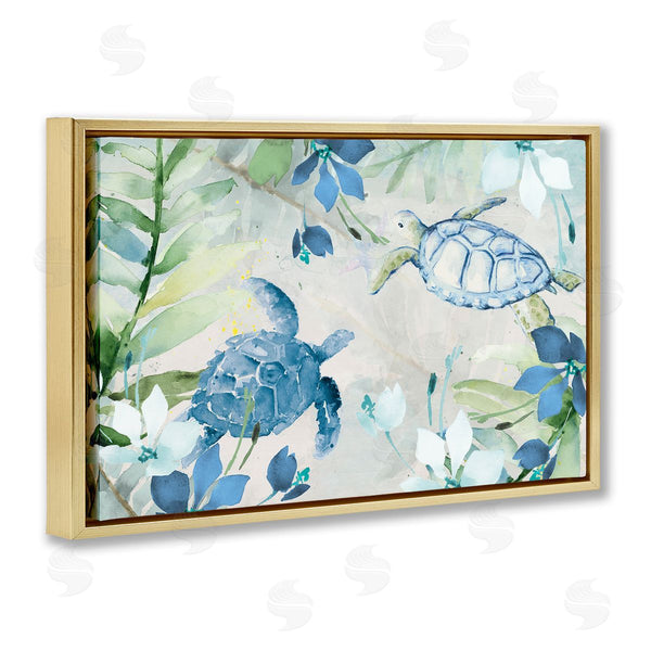 Stupell Industries Lanie Loreth | Turtles Among Flowers