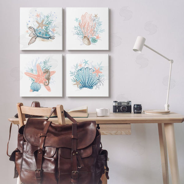 Stupell Industries Lanie Loreth | Various Sea Life Nautical Coral Reef Wall Art
