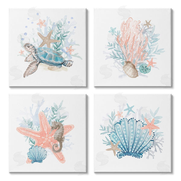 stupell industries Lanie Loreth | Various Sea Life Nautical Coral Reef Wall Art