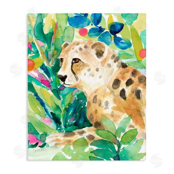 stupell industries Lanie Loreth | Vibrant Chillin' Cheetah Wall Art