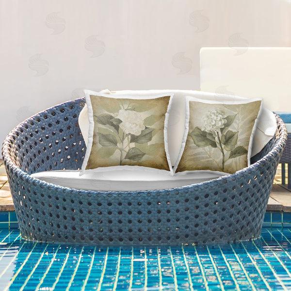 Stupell Industries Lanie Loreth | Vintage Opaque Hydrangea Printed Throw Pillow Set