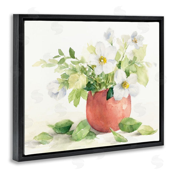 Stupell Industries Lanie Loreth | White Anemones In Copper Vase Wall Art