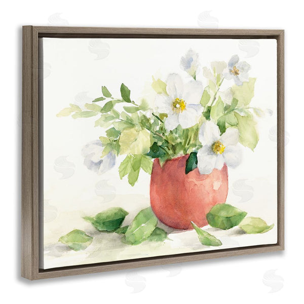 Stupell Industries Lanie Loreth | White Anemones In Copper Vase Wall Art