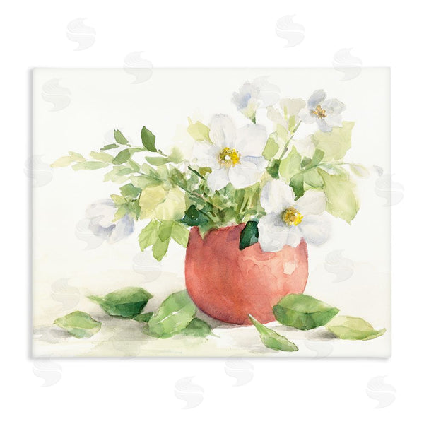 Stupell Industries Lanie Loreth | White Anemones In Copper Vase Wall Art