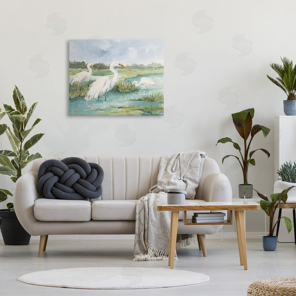 Stupell Industries Lanie Loreth | Wild Egrets In Marshland Wall Art