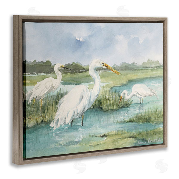 Stupell Industries Lanie Loreth | Wild Egrets In Marshland Wall Art