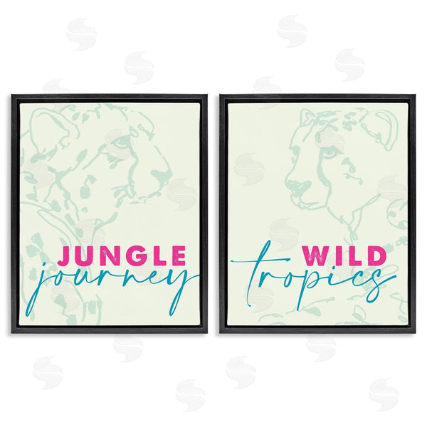 Stupell Industries Lanie Loreth | Wildlife Phrases Cheetahs Wall Art