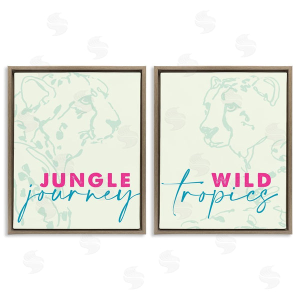 Stupell Industries Lanie Loreth | Wildlife Phrases Cheetahs Wall Art