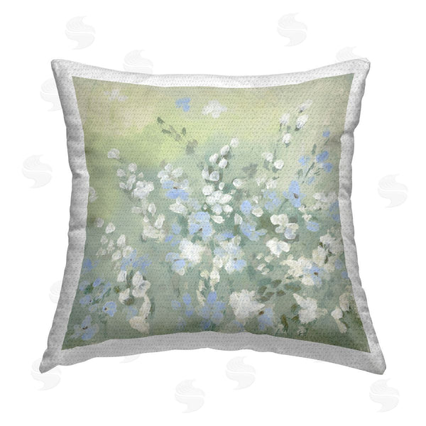 Stupell Industries Lanie Loreth | Wispy Willows Wildflowers Printed Throw Pillow