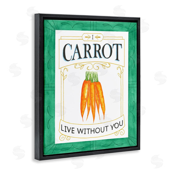 Stupell Industries Lara Beeston | Carrot Live Without You Pun