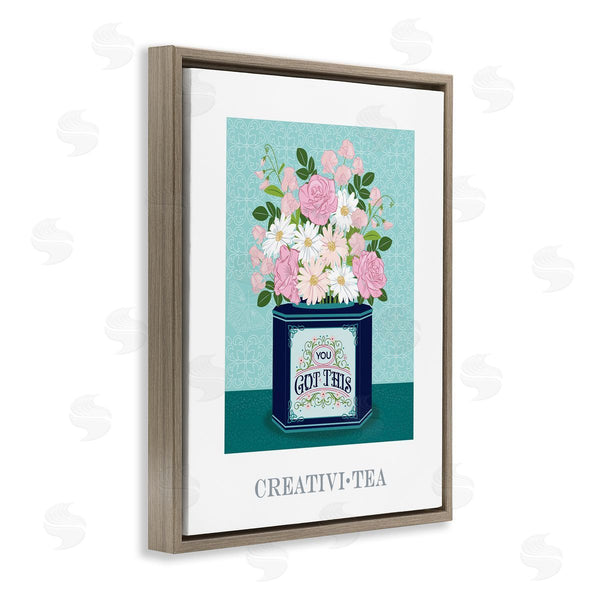Stupell Industries Lara Beeston | Creativi-tea With Encouraging Message