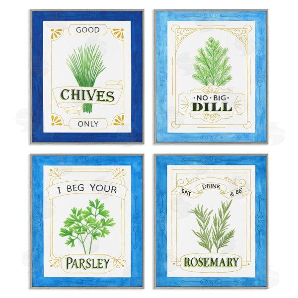 Stupell Industries Lara Beeston | Kitchen Herb Puns Wall Art