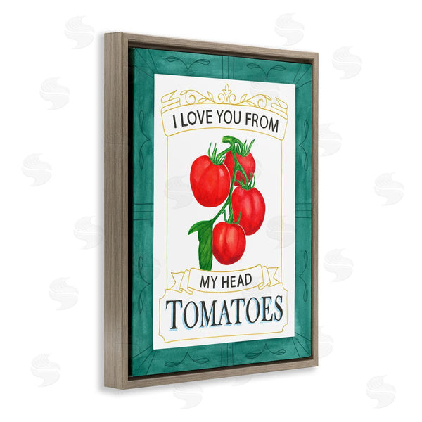 Stupell Industries Lara Beeston | My Head Tomatoes Pun